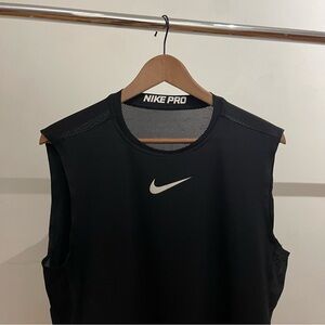 Nike Pro Black Muscle Tee for Men
